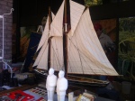 A model sailboat at the flea market